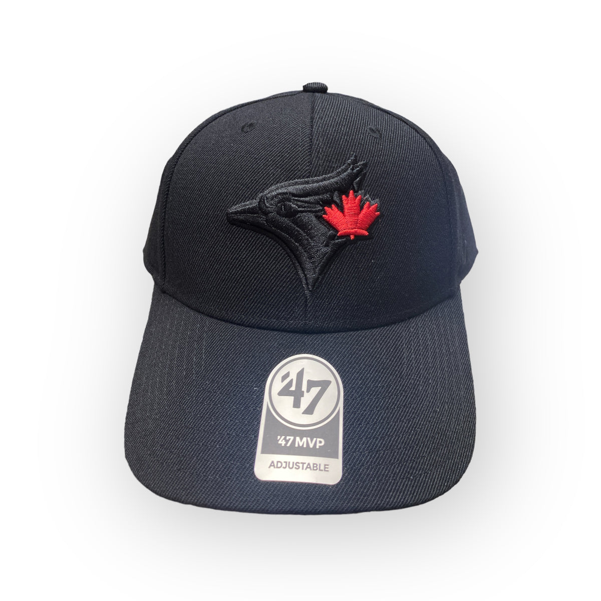 Black blue jays hat cheap with red maple leaf