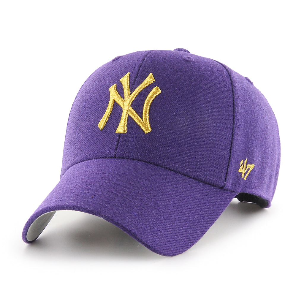 47 Brand MVP hat Multiple Teams Yankees Purple Gold