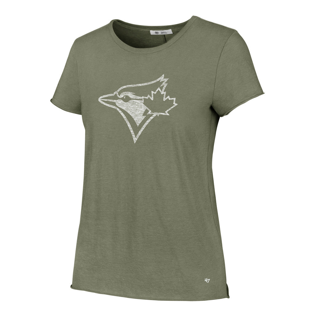 Raptors 47 Brand Women's Fanfare Sporty Cropped Tee