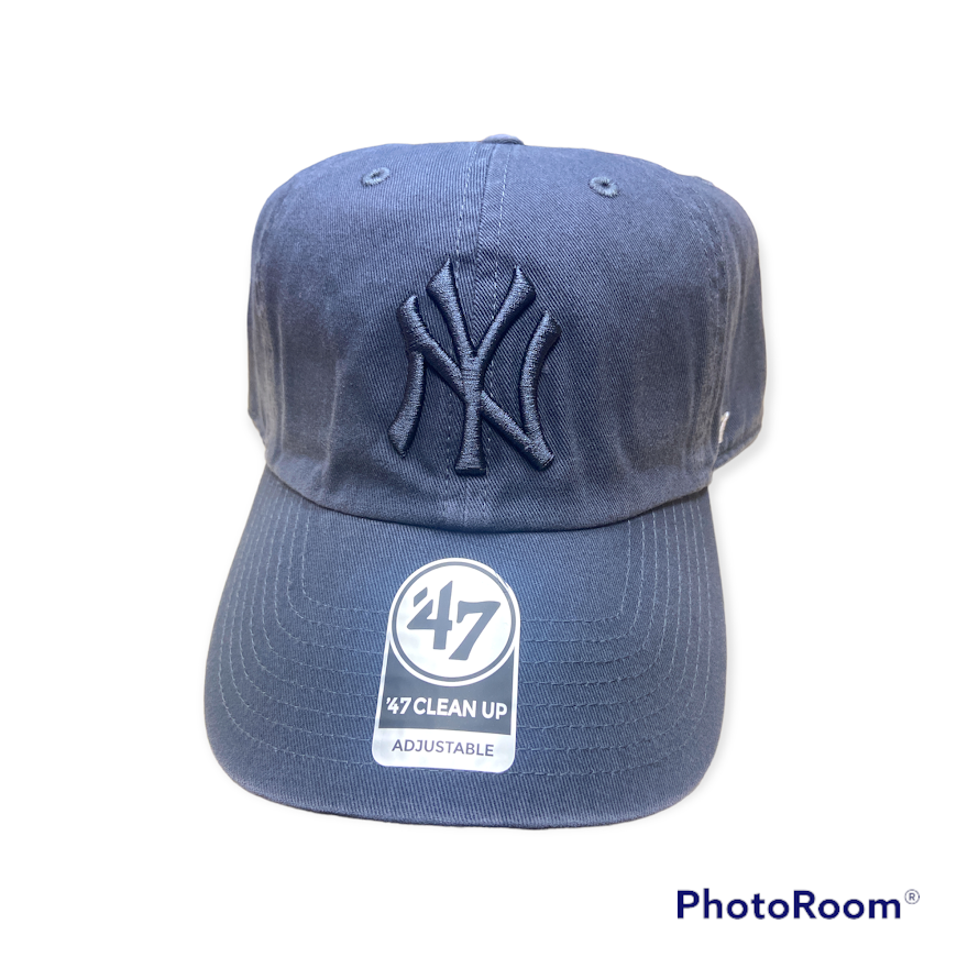 MLB Men's New York Yankees '47 Brand Home Clean Up Cap, Navy Blue,  One-Size, Pack of 1