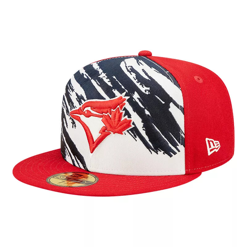 New Era Toronto Blue Jays Canada 59FIFTY Fitted Baseball Hat MLB - Red –  The Sports Collection