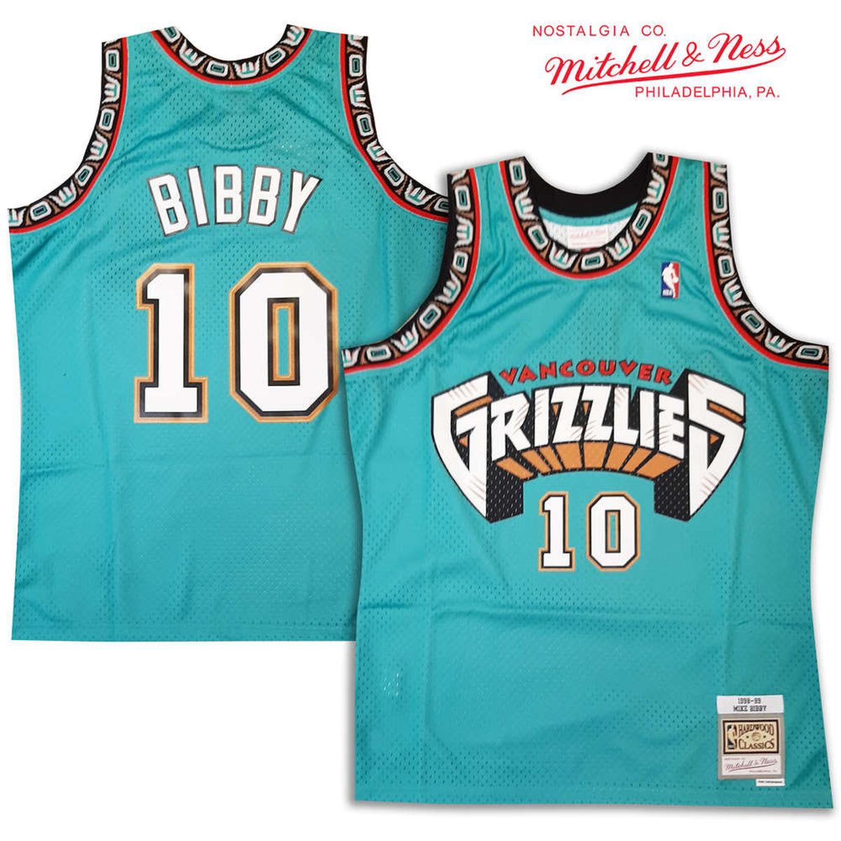 Mike Bibby Vancouver Grizzlies #10 Black Small Mitchell & Ness