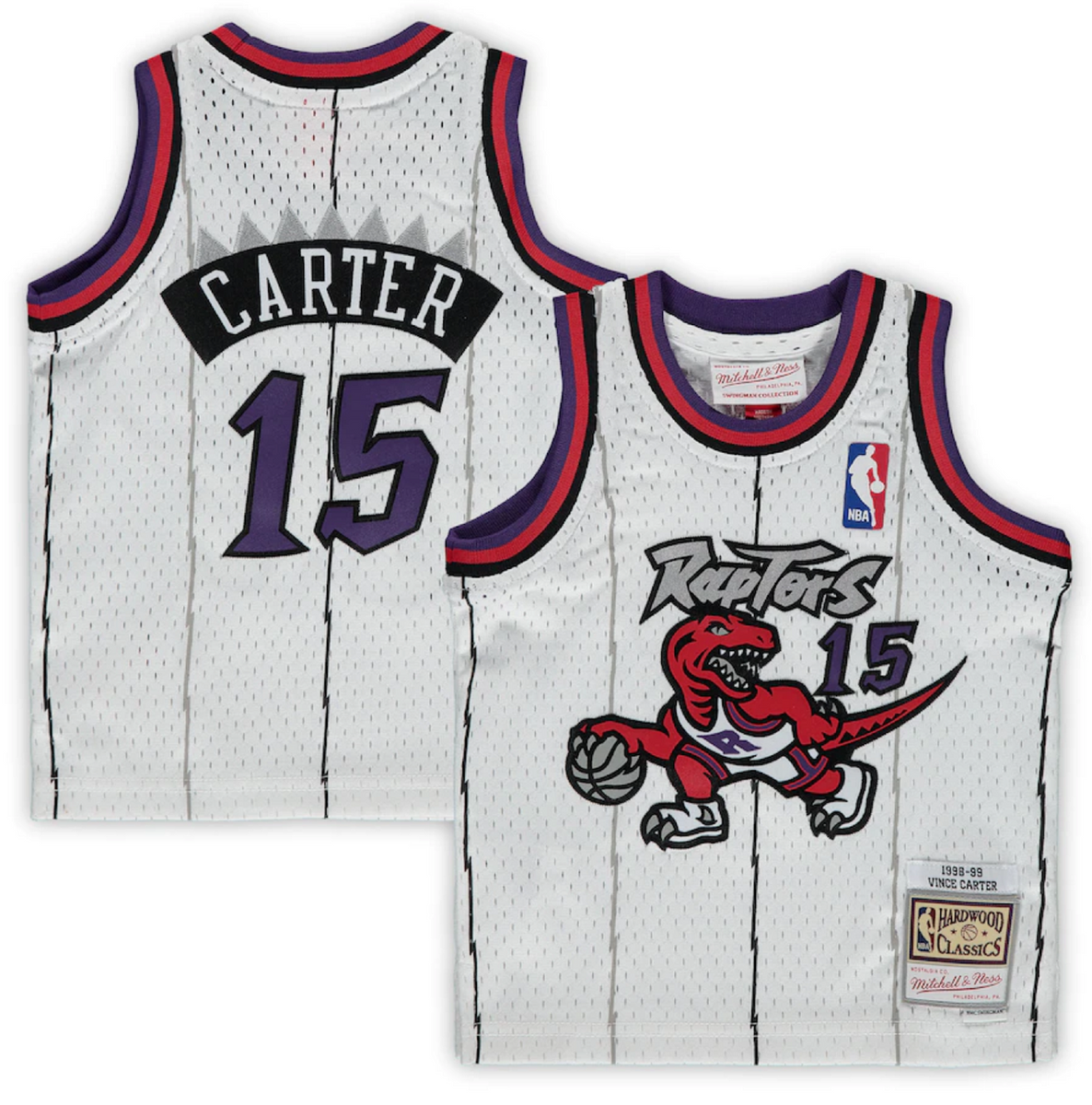 Toronto Raptors #15 Vince Carter Retro Jersey 1998-99