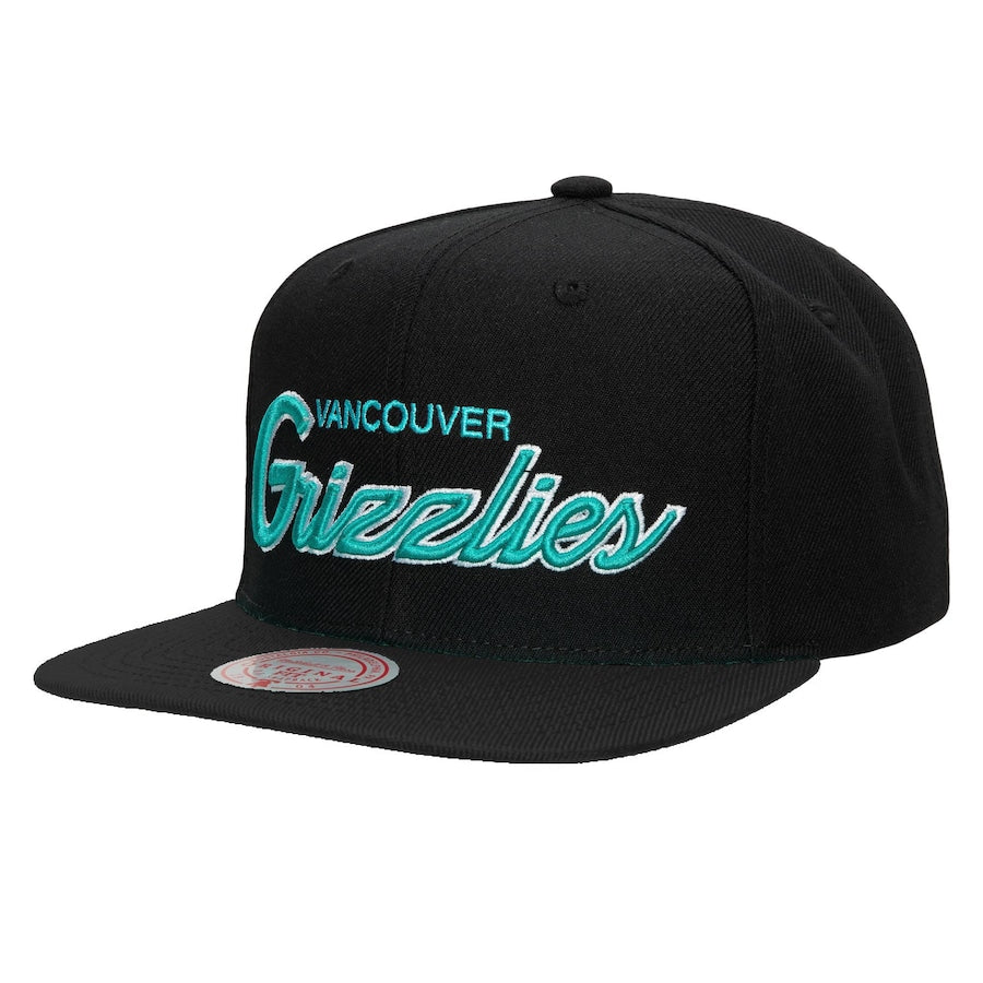 Men's Mitchell & Ness Turquoise/Black Vancouver Grizzlies Head