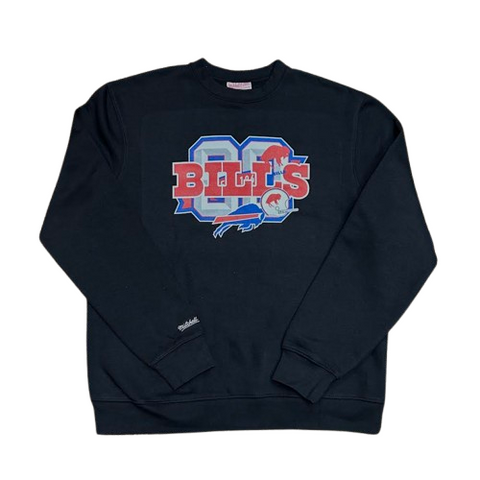 Mitchell & Ness NFL Buffalo Bills Crewneck - Black