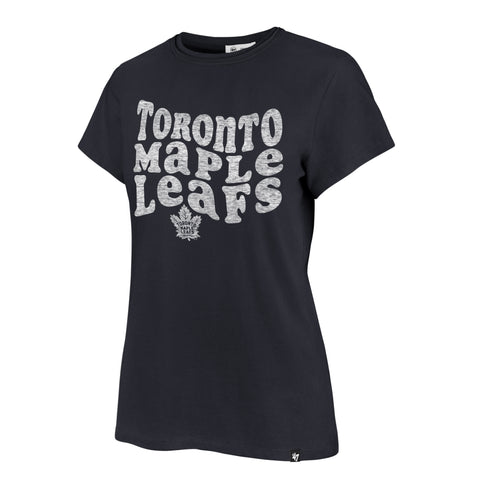 '47 Women's NHL Toronto Maple Leafs Free Spirit Frankie Tee - Navy