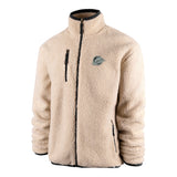 '47 Men's NHL Vancouver Canucks Oatmeal Stowe Sherpa Full Zip Jacket