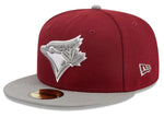 New Era MLB Toronto Blue Jays Two-Tone Color Pack 59FIFTY Fitted Hat - Red/Gray