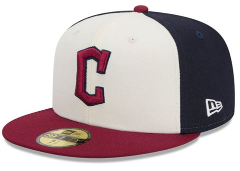 New Era MLB Cleveland Guardians 2024 City Connect 59FIFTY Fitted Hat - White/Red