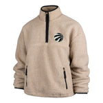 '47 Women's NBA Toronto Raptors Oatmeal Snowbird Sherpa 1/4 Zip Jacket