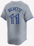 Men's MLB Toronto Blue Jays Bo Bichette Nike Grey Home 2024 Limited Jersey