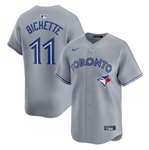 Men's MLB Toronto Blue Jays Bo Bichette Nike Grey Home 2024 Limited Jersey