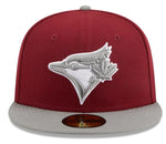 New Era MLB Toronto Blue Jays Two-Tone Color Pack 59FIFTY Fitted Hat - Red/Gray