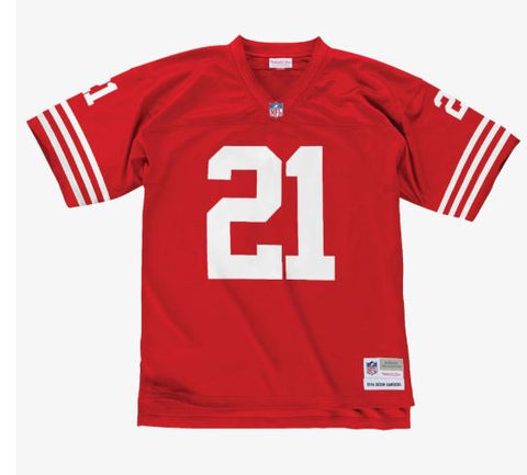 Mitchell & Ness Deion Sanders San Francisco 49ers Legacy Jersey - Scarlet