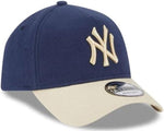 New Era 9FORTY A-Frame MLB New York Yankees Moleskin Crown Snapback Hat - Navy