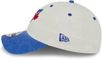 New Era 9TWENTY MLB Toronto Blue Jays Classic Sidescript Adjustable Hat - Cream