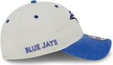 New Era 9TWENTY MLB Toronto Blue Jays Classic Sidescript Adjustable Hat - Cream