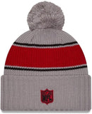 New Era NFL San Francisco 49ersCold Weather Sideline Sport Knit - Grey