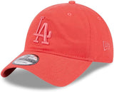 New Era MLB Los Angeles Dodgers 9TWENTY Colour pack Adjustable Hat - Neon Red