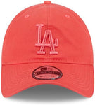 New Era MLB Los Angeles Dodgers 9TWENTY Colour pack Adjustable Hat - Neon Red