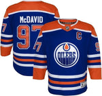 NHL Youth Edmonton Oilers Connor McDavid Alternate Premier Jersey - Blue/Orange