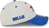 New Era 9TWENTY NFL Buffalo Bills Classic Sidescript Adjustable Hat - Cream