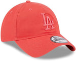 New Era MLB Los Angeles Dodgers 9TWENTY Colour pack Adjustable Hat - Neon Red