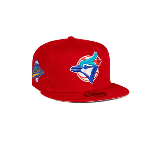 New Era Toronto Blue Jays 59Fifty Fitted Cap Red Sidepatch