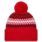 New Era NBA Toronto Raptors Cozy Red Cuffed Knit Hat
