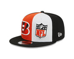 Men's New Era Orange/Black Cincinnati Bengals 2023 Sideline 9FIFTY Snapback Hat