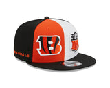 Men's New Era Orange/Black Cincinnati Bengals 2023 Sideline 9FIFTY Snapback Hat