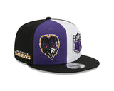 Men's New Era Purple/Black Baltimore Ravens 2023 Sideline 9FIFTY Snapback Hat