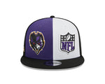 Men's New Era Purple/Black Baltimore Ravens 2023 Sideline 9FIFTY Snapback Hat