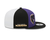 Men's New Era Purple/Black Baltimore Ravens 2023 Sideline 9FIFTY Snapback Hat