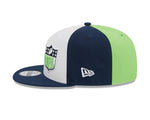 Men's New Era Neon Green/College Navy Seattle Seahawks 2023 Sideline 9FIFTY Snapback Hat