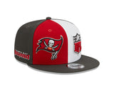 Men's New Era Red/Pewter Tampa Bay Buccaneers 2023 Sideline 9FIFTY Snapback Hat