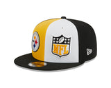 Men's New Era Gold/Black Pittsburgh Steelers 2023 Sideline 9FIFTY Snapback Hat