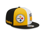 Men's New Era Gold/Black Pittsburgh Steelers 2023 Sideline 9FIFTY Snapback Hat