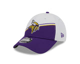 Minnesota Vikings New Era 2023 Sideline 9FORTY Adjustable Hat - White/Purple