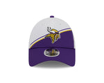 Minnesota Vikings New Era 2023 Sideline 9FORTY Adjustable Hat - White/Purple