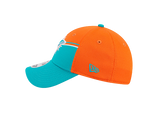 Miami Dolphins New Era 2023 Sideline 9FORTY Adjustable Hat - Orange/Aqua