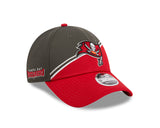 Tampa Bay Buccaneers New Era 2023 Sideline 9FORTY Adjustable Hat - Red/Brown