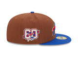 Men's New Era Buffalo Bills 59FIFTY Fitted Brown Harvest 60th Anniversary Hat