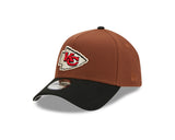 Men's New Era Kansas City Chiefs 9FORTY Super Bowl IV Brown Harvest Adjustable Hat