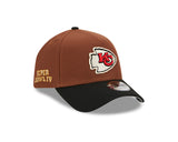 Men's New Era Kansas City Chiefs 9FORTY Super Bowl IV Brown Harvest Adjustable Hat