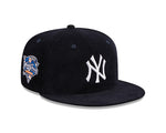 Men's New Era Black New York Yankees 59FIFTY Throwback Corduroy 2000 World Series Fitted Hat