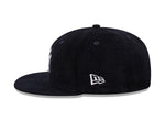 Men's New Era Black New York Yankees 59FIFTY Throwback Corduroy 2000 World Series Fitted Hat