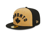 New Era Gold/Black Toronto Raptors 2023/24 City Edition 59FIFTY Fitted Hat