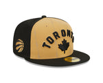 New Era Gold/Black Toronto Raptors 2023/24 City Edition 59FIFTY Fitted Hat