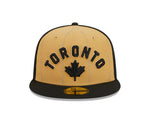 New Era Gold/Black Toronto Raptors 2023/24 City Edition 59FIFTY Fitted Hat